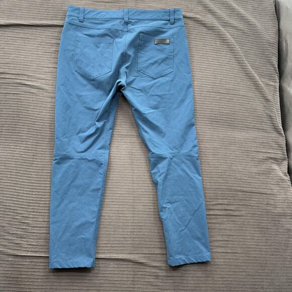 Ten Thousand Pants Mens 34/27 Blue Athletic Technical Stretch Performance Casual - Picture 2 of 9